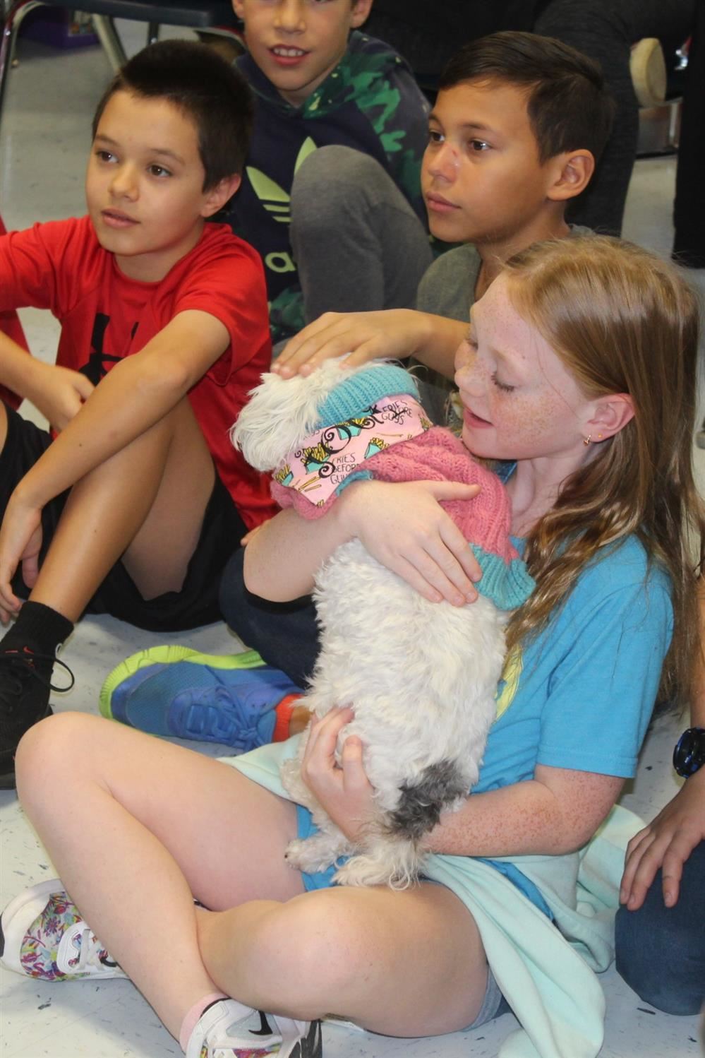  Dogs visit during SEL lesson
